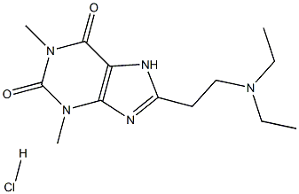 DIETHYLAMINOETHYLTHEOPHYLLINE HYDROCHLORIDE Struktur