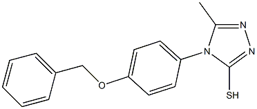 4-(4-(BENZYLOXY)PHENYL)-5-METHYL-1,2,4-TRIAZOLE-3-THIOL Struktur