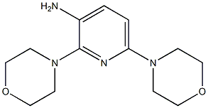 3-AMINO-2,6-DIMORPHOLINOPYRIDINE Struktur