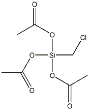 CHLOROMETHYLTRIACETOXYSILANE Struktur