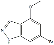 6-BROMO-4-METHOXYINDAZOLE Struktur