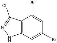 4,6-DIBROMO-3-CHLOROINDAZOLE Struktur