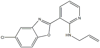 N-allyl-3-(5-chloro-1,3-benzoxazol-2-yl)-2-pyridinamine Struktur