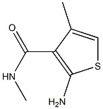 N3,4-dimethyl-2-aminothiophene-3-carboxamide Struktur