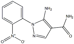 5-amino-1-(2-nitrophenyl)-1H-pyrazole-4-carboxamide Struktur