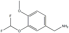 1-[3-(difluoromethoxy)-4-methoxyphenyl]methanamine Struktur