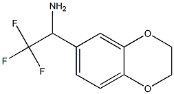 1-(2,3-dihydro-1,4-benzodioxin-6-yl)-2,2,2-trifluoroethanamine Struktur