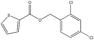 2,4-dichlorobenzyl thiophene-2-carboxylate Struktur