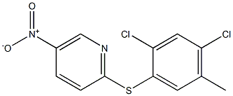 2-[(2,4-dichloro-5-methylphenyl)thio]-5-nitropyridine Struktur