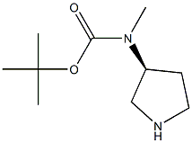 tert-butyl (3S)-pyrrolidin-3-ylmethylcarbamate Struktur