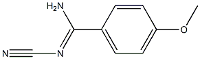 N'-cyano-4-methoxybenzenecarboximidamide Struktur