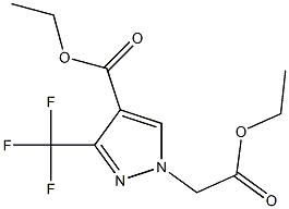 ethyl 1-(2-ethoxy-2-oxoethyl)-3-(trifluoromethyl)-1H-pyrazole-4-carboxylate Struktur