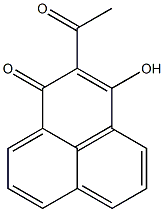 2-acetyl-3-hydroxy-1H-phenalen-1-one Struktur