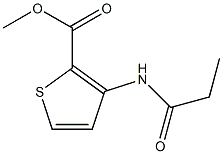 methyl 3-(propionylamino)thiophene-2-carboxylate Struktur