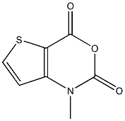 1-methyl-1,4-dihydro-2H-thieno[3,2-d][1,3]oxazine-2,4-dione Struktur