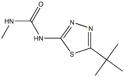 N-[5-(tert-butyl)-1,3,4-thiadiazol-2-yl]-N'-methylurea Struktur