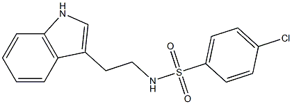 4-chloro-N-[2-(1H-indol-3-yl)ethyl]benzenesulfonamide Struktur