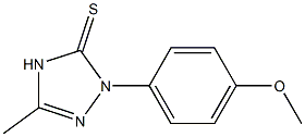 1-(4-methoxyphenyl)-3-methyl-4,5-dihydro-1H-1,2,4-triazole-5-thione Struktur