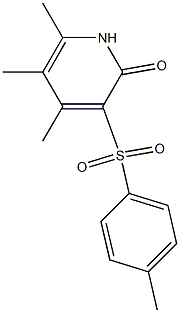 4,5,6-trimethyl-3-[(4-methylphenyl)sulfonyl]-2(1H)-pyridinone Struktur