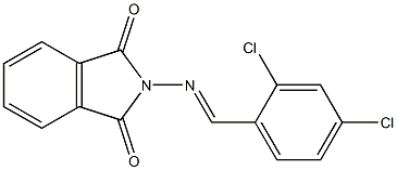 2-[(2,4-dichlorobenzylidene)amino]isoindoline-1,3-dione Struktur