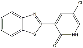 3-(1,3-benzothiazol-2-yl)-5-chloro-2(1H)-pyridinone Struktur