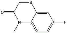 7-fluoro-4-methyl-2H-1,4-benzothiazin-3(4H)-one Struktur