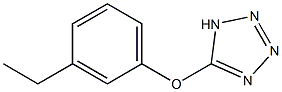 3-ethylphenyl 1H-1,2,3,4-tetraazol-5-yl ether Struktur