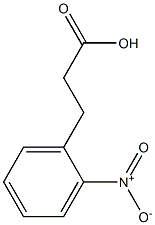 3-(2-nitrophenyl)propanoic acid Struktur