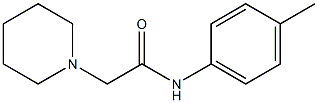 N-(4-methylphenyl)-2-piperidinoacetamide Struktur