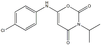 6-(4-chloroanilino)-3-isopropyl-3,4-dihydro-2H-1,3-oxazine-2,4-dione Struktur