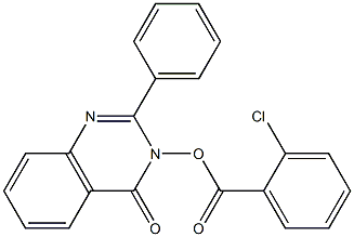 4-oxo-2-phenyl-3,4-dihydroquinazolin-3-yl 2-chlorobenzoate Struktur