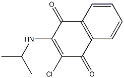 2-chloro-3-(isopropylamino)naphthoquinone Struktur