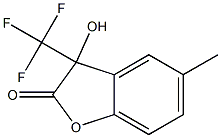 3-hydroxy-5-methyl-3-(trifluoromethyl)-2,3-dihydrobenzo[b]furan-2-one Struktur