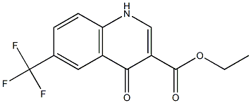 ethyl 4-oxo-6-(trifluoromethyl)-1,4-dihydroquinoline-3-carboxylate Struktur