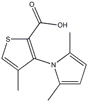 3-(2,5-dimethyl-1H-pyrrol-1-yl)-4-methylthiophene-2-carboxylic acid Struktur