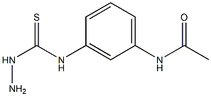 N-{3-[(hydrazinocarbonothioyl)amino]phenyl}acetamide Struktur