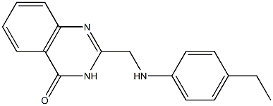 2-[(4-ethylanilino)methyl]-4(3H)-quinazolinone Struktur