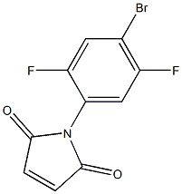 1-(4-bromo-2,5-difluorophenyl)-2,5-dihydro-1H-pyrrole-2,5-dione Struktur