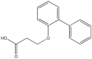 3-(1,1'-biphenyl-2-yloxy)propanoic acid Struktur