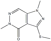 1,5-dimethyl-3-(methylthio)-4,5-dihydro-1H-pyrazolo[3,4-d]pyridazin-4-one Struktur