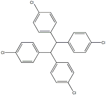 1-chloro-4-[1,2,2-tri(4-chlorophenyl)ethyl]benzene Struktur