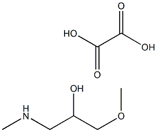 1-methoxy-3-(methylamino)propan-2-ol oxalate Struktur