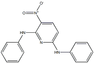 N2,N6-diphenyl-3-nitropyridine-2,6-diamine Struktur