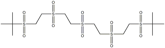 2-{[2-({2-[(2-{[2-(tert-butylsulfonyl)ethyl]sulfonyl}ethyl)sulfonyl]ethyl}sulfonyl)ethyl]sulfonyl}-2-methylpropane Struktur