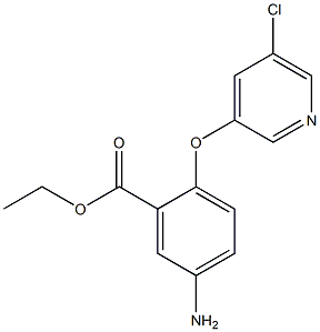 ethyl 5-amino-2-[(5-chloro-3-pyridyl)oxy]benzoate Struktur