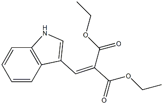 diethyl 2-(1H-indol-3-ylmethylidene)malonate Struktur