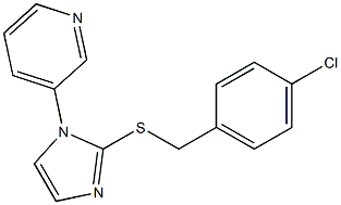 3-{2-[(4-chlorobenzyl)thio]-1H-imidazol-1-yl}pyridine Struktur