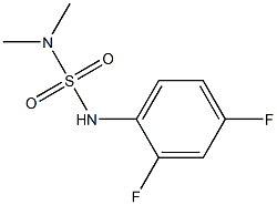 N'-(2,4-difluorophenyl)-N,N-dimethylsulfamide Struktur