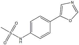 N-[4-(1,3-oxazol-5-yl)phenyl]methanesulfonamide Struktur