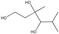 3,5-dimethylhexane-1,3,4-triol Struktur